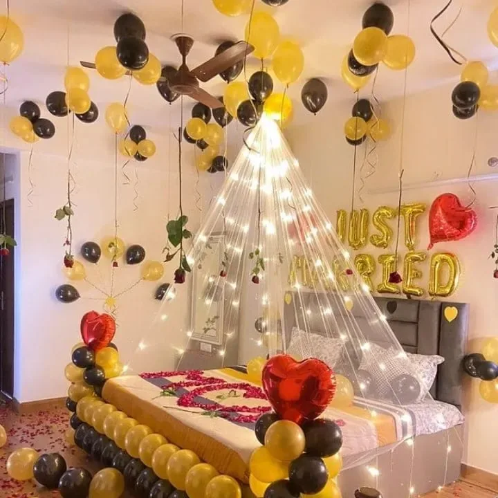 Candlelight dinner cabana decoration on terrace, Gurugram