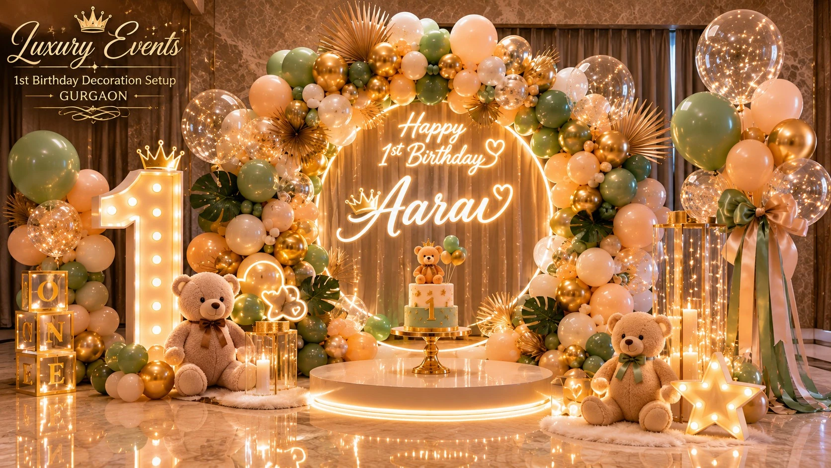 How to Plan a Magical 1st Birthday: Best Birthday Decoration in Gurgaon for Kids